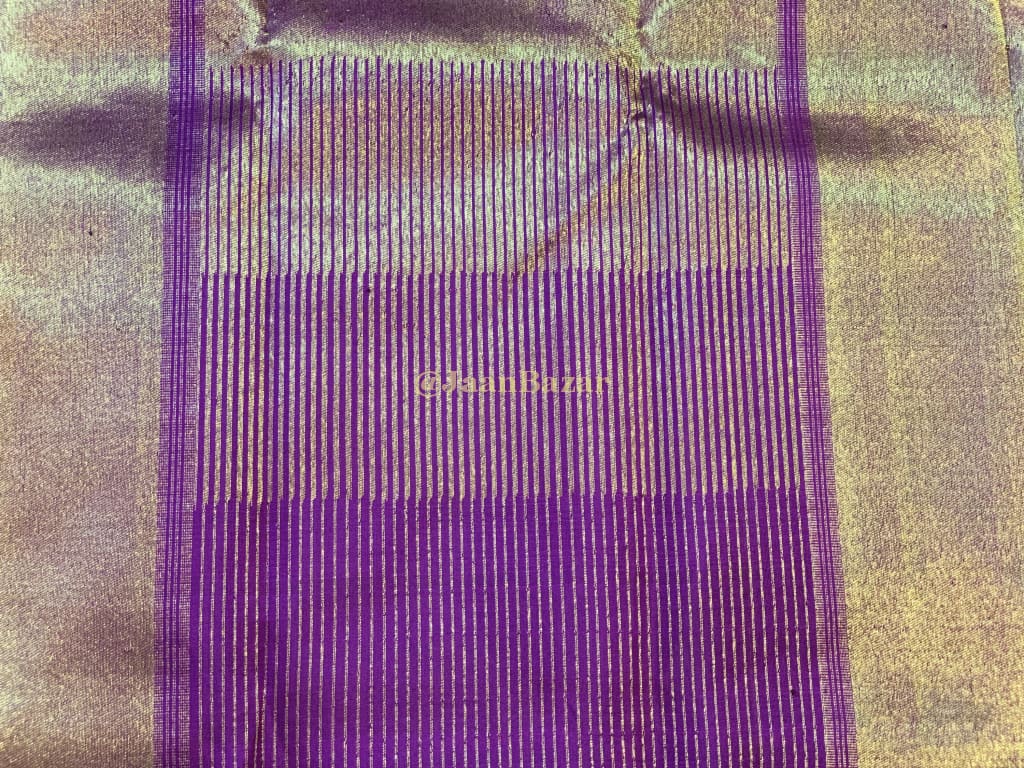 Beautiful Gorgeous Traditional Kanjivaram In Purple