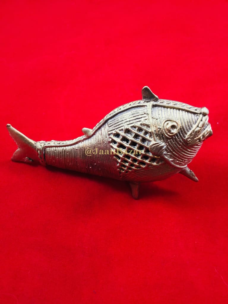 Dokra Brass Fish Statue