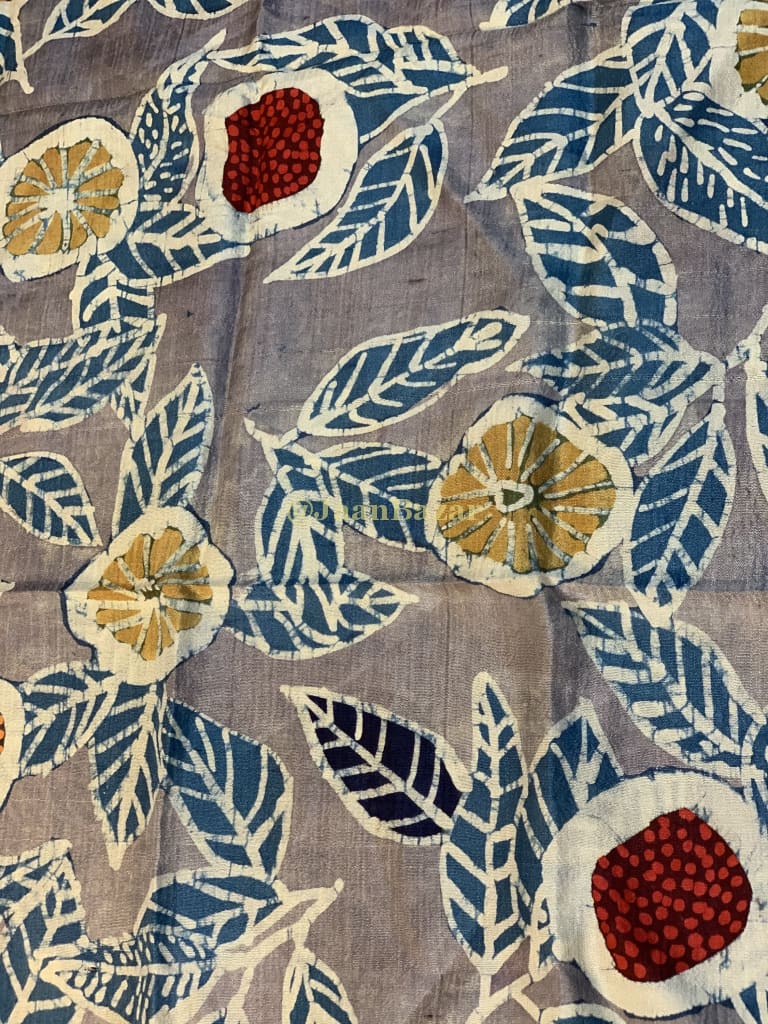 Grey And Blue Fruits In A Tree Scarf