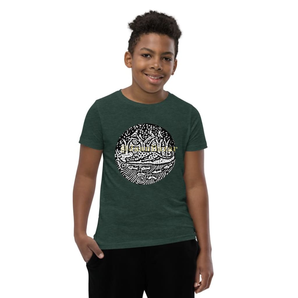 Royal Bengal Tiger Youth Short Sleeve T-Shirt Heather Forest / S